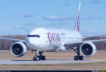 A7-BOD - Qatar Airways Boeing 777-300ER at Budapest Ferenc Liszt  International Airport | Photo ID 1448616 | Airplane-Pictures.net